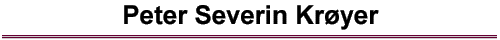 Peter Severin Kr�yer